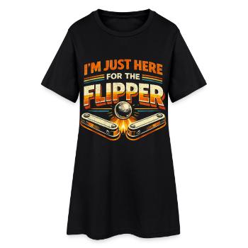 Joueur de flipper ici pour le joueur de flipper - Robe T-shirt Femme - noir - Devant