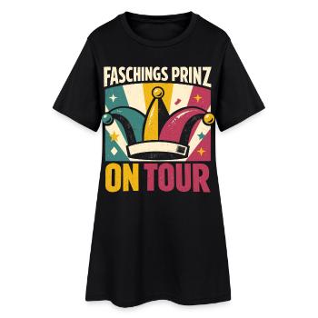 Le Prince du Carnaval en tournée Confettis du Carnaval - Robe T-shirt Femme - noir - Devant