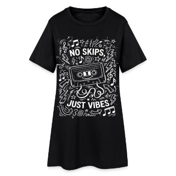 Juste de bonnes vibrations - Robe T-shirt Femme - noir - Devant