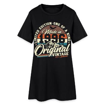 30th Birthday Retro Gift 1996 Vintage - Women’s T-Shirt Dress - black - Front