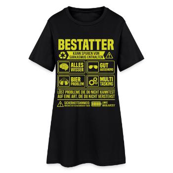 Undertaker – Peut contenir des traces de sarcasme - Robe T-shirt Femme - noir - Devant
