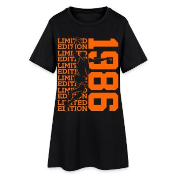 40E ANNIVERSAIRE DU BASKETBALL EN ÉDITION LIMITÉE 1986 - Robe T-shirt Femme - noir - Devant