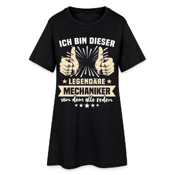 Dictons mécaniques - Robe T-shirt Femme - noir - Devant