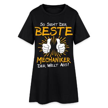 Mechaniker Geschenkidee - Frauen T-Shirt-Kleid - Schwarz - Vorne