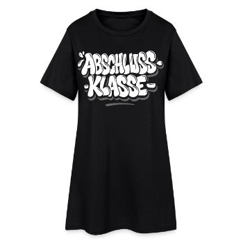 Abschlussklasse Graffiti - Frauen T-Shirt-Kleid - Schwarz - Vorne