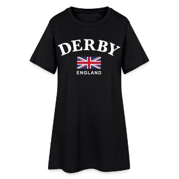 Derby, Angleterre - Robe T-shirt Femme - noir - Devant