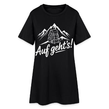 Allons-y! Aventure en montagne - Robe T-shirt Femme - noir - Devant