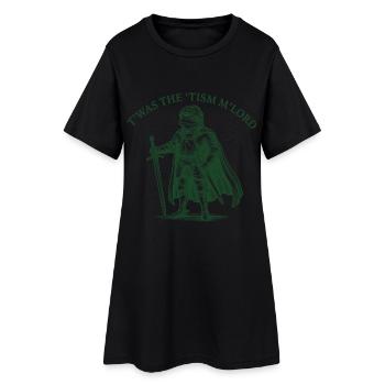 T’WAS THE 'TISM, MON SEIGNEUR – Fier Chevalier Grenouille - Robe T-shirt Femme - noir - Devant
