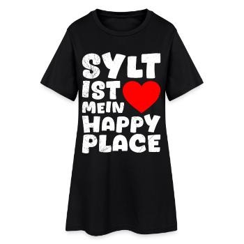 SYLT EST MON ENDROIT HEUREUX Drôle - Robe T-shirt Femme - noir - Devant