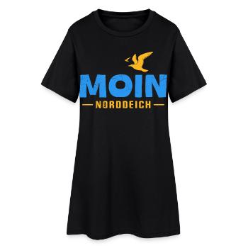 North Sea Holiday MOIN NORDDEICH Funny - Women’s T-Shirt Dress - black - Front