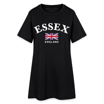 Essex, Angleterre - Robe T-shirt Femme - noir - Devant
