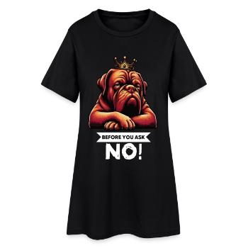 Avant de demander Bordeaux Mastiff Bordeaux Bordeaux - Robe T-shirt Femme - noir - Devant