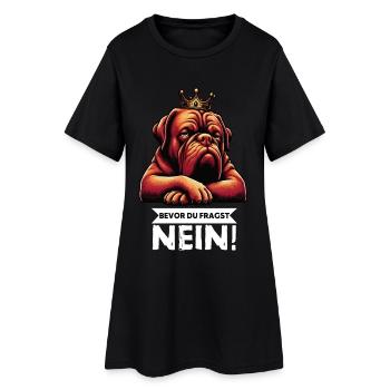 Avant que vous ne demandiez Bordeaux Grand Danois Bordeaux Bordeaux - Robe T-shirt Femme - noir - Devant
