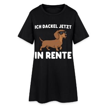Retraite : Je prends maintenant ma retraite teckel - Robe T-shirt Femme - noir - Devant