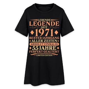 1971 Millésime Absolument Unique 55ème Anniversaire - Robe T-shirt Femme - noir - Devant
