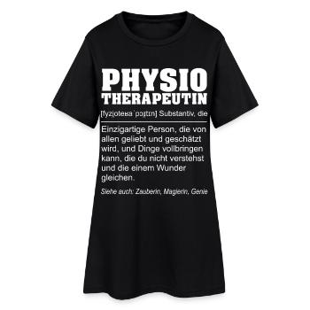 Kinésithérapeute - Définition amusante - Robe T-shirt Femme - noir - Devant