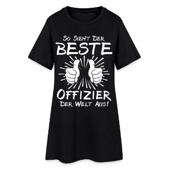 Meilleur officier - Robe T-shirt Femme - noir - Devant