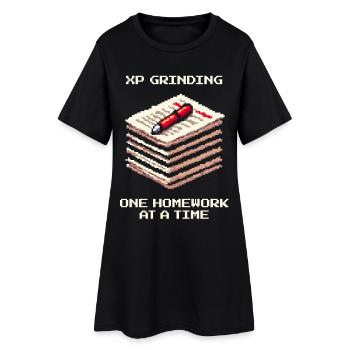 XP Grind : Devoirs pour devoirs | École - Robe T-shirt Femme - noir - Devant