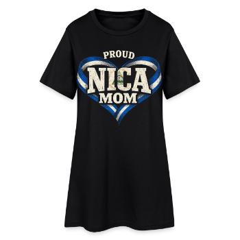 Nicaragua Nicaragic Fière Nica Maman - Robe T-shirt Femme - noir - Devant