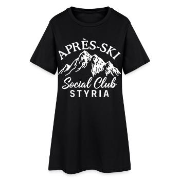 Après Ski Social Club Styria - Robe T-shirt Femme - noir - Devant