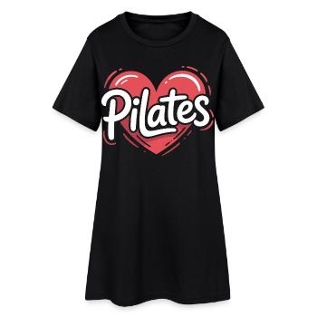Pilates Heart Design - Women’s T-Shirt Dress - black - Front