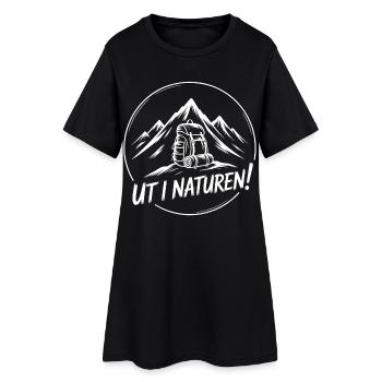 Adventure Backpacking Hiking - Women’s T-Shirt Dress - black - Front
