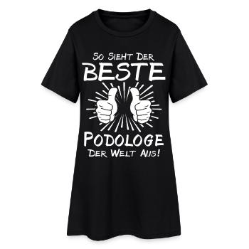 Meilleur podologue - Robe T-shirt Femme - noir - Devant