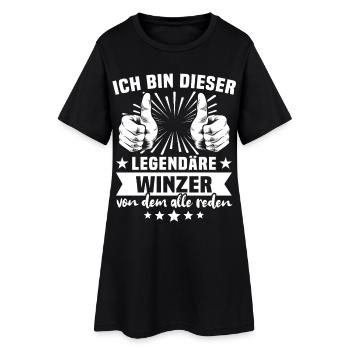 Légende du vigneron - Robe T-shirt Femme - noir - Devant