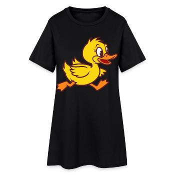Canard Petit Canard Petit Caneton Can - Robe T-shirt Femme - noir - Devant