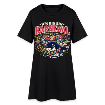 Cadeau d’anniversaire Carnaval 2026 Alaaf - Robe T-shirt Femme - noir - Devant