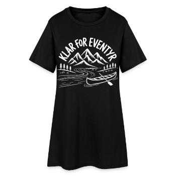 Mountain River Canoe Adventure - Women’s T-Shirt Dress - black - Front
