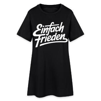 Simplement la paix - Robe T-shirt Femme - noir - Devant