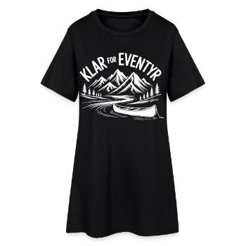 Prêts pour l'aventure : Montagnes et kayak - Robe T-shirt Femme - noir - Devant