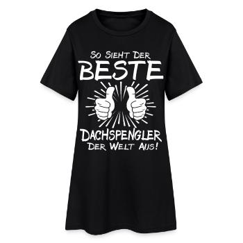 Meilleur couvreur plombier - Robe T-shirt Femme - noir - Devant