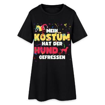 Mon costume a été mangé par les chiens. Carnaval. - Robe T-shirt Femme - noir - Devant