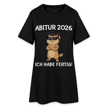 Final exam passed Marmot Abitur 2026 - Women’s T-Shirt Dress - black - Front