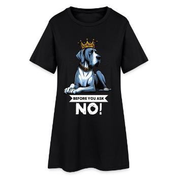 Avant de demander à un grand dogue grand dogue propriétaire de dogue allemand - Robe T-shirt Femme - noir - Devant