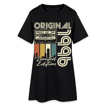 Cadeau vintage 30 anniversaire 1996 Rétro - Robe T-shirt Femme - noir - Devant