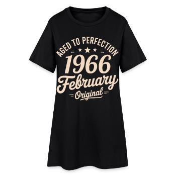 Février 1966 - February 1966 - Women’s T-Shirt Dress - black - Front