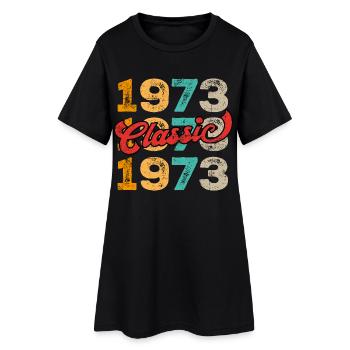 Classic 1973 - Women’s T-Shirt Dress - black - Front
