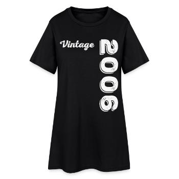 2006 Vintage Rétro Cadeau d’anniversaire - Robe T-shirt Femme - noir - Devant
