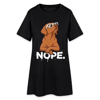 Labrador Foxred Cool : Aucune affirmation - Robe T-shirt Femme - noir - Devant