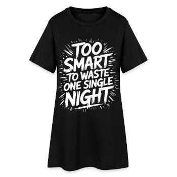Trop malin pour perdre une nuit Nachtschwärmer - Robe T-shirt Femme - noir - Devant