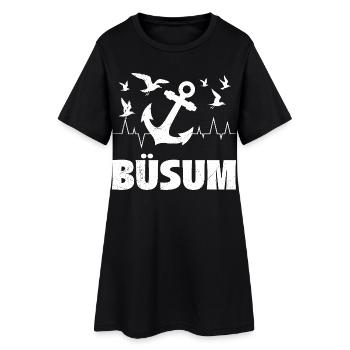 Vacances en mer du Nord à BÜSUM Wadden Sea Fun - Robe T-shirt Femme - noir - Devant