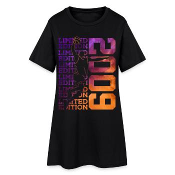 ÉDITION LIMITÉE 2009 BASKETBALL 17E ANNIVERSAIRE - Robe T-shirt Femme - noir - Devant