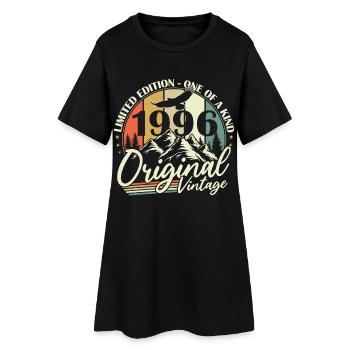 Original 1996 Vintage Vintage Cadeau d’anniversaire - Robe T-shirt Femme - noir - Devant