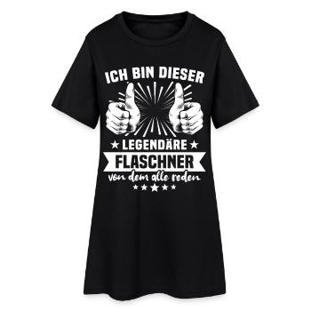 Légende de Flaschner - Robe T-shirt Femme - noir - Devant