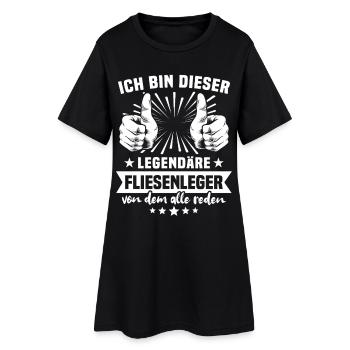 Légende des Tiler - Robe T-shirt Femme - noir - Devant