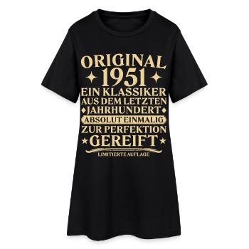 Classique original de 1951 Siècle dernier - Robe T-shirt Femme - noir - Devant