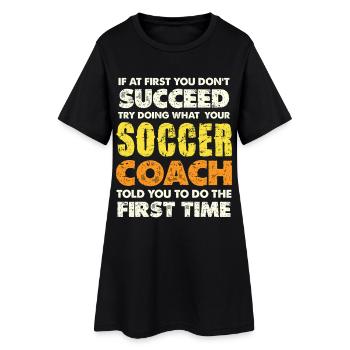 Si vous échouez, suivez l’entraîneur de football - Robe T-shirt Femme - noir - Devant